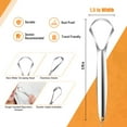 thumbnail image 2 of MOTONGUE  Tongue Scraper (2 pack), Reduce Bad Breath (Travel Cases Included), Stainless Steel Tongue Cleaners, 100% Metal Tongue Scraper with Case Fresh Breath, 2 of 7