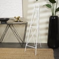 thumbnail image 4 of DecMode 16" x 54" White Metal Tall Adjustable Floor 2 Tier Easel, 1-Piece, 4 of 14