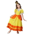 thumbnail image 5 of Girls Princess Peach Costume Dress Halloween Cosplay Dress Up with Accessories, Size for 2-9 year, 5 of 5