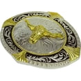 thumbnail image 3 of Moranse Religion Cross Cowboy Kneeling Prayer And Horse Design Belt Buckles, 3 of 5