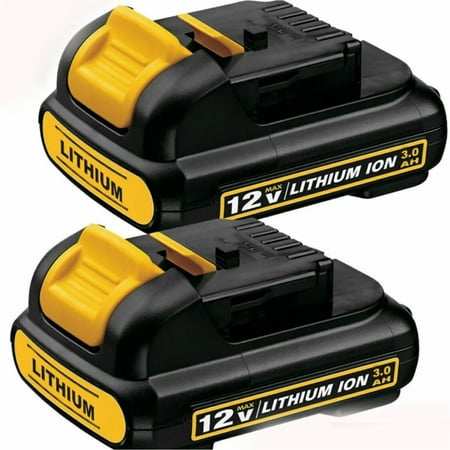 

2Pack 12v 3.0Ah 12Volt Max Lithium-ion Battery For Dewalt DCB127-2 DCB120 DCB121