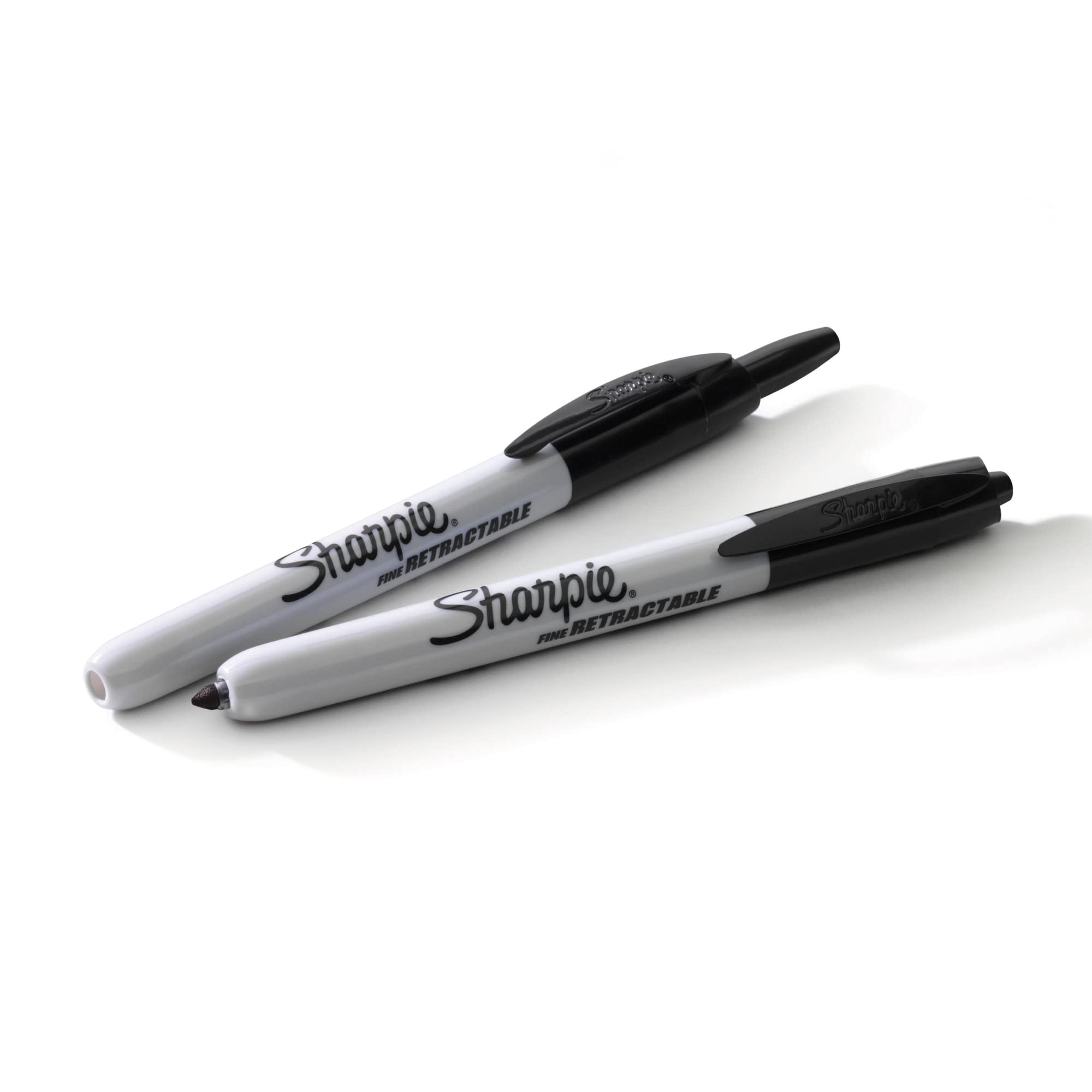 Sharpie Retractable Permanent Marker, Fine Point, Black