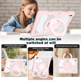 thumbnail image 5 of XYX Shockproof Tablet Case for iPad Pro 11 inch 2024 5th Gen(M4) with 360 Rotating Stand, Slim Lightweight with Pencil Holder, Pink, 5 of 5
