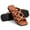Brown, variant on Cutout Square Toe Slide Sandals for Women Slip On Mules Interwoven Cage Flat Sandals for Dressy Casual Daily Wear Summer Sandals