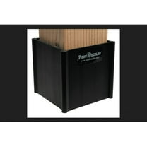 Post Shields Inc. 4 in. H X 4 in. W X 4 in. L Plastic Black Fence Post Protection