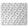 thumbnail image 1 of Vintage Mouse Pad, Modern Pattern with Various Flower Petals and Flying Colibri Birds, Rectangle Non-Slip Rubber Mousepad, Charcoal Grey and White, by Ambesonne, 1 of 2