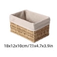 thumbnail image 3 of AOMXGD Hand Woven Rope Storage Basket, 7x4x4In Decorative Organizer Plastic Bin For Kitchen, Bathroom, Closet, Shelves Daily Sundries Arrangement, 3 of 7