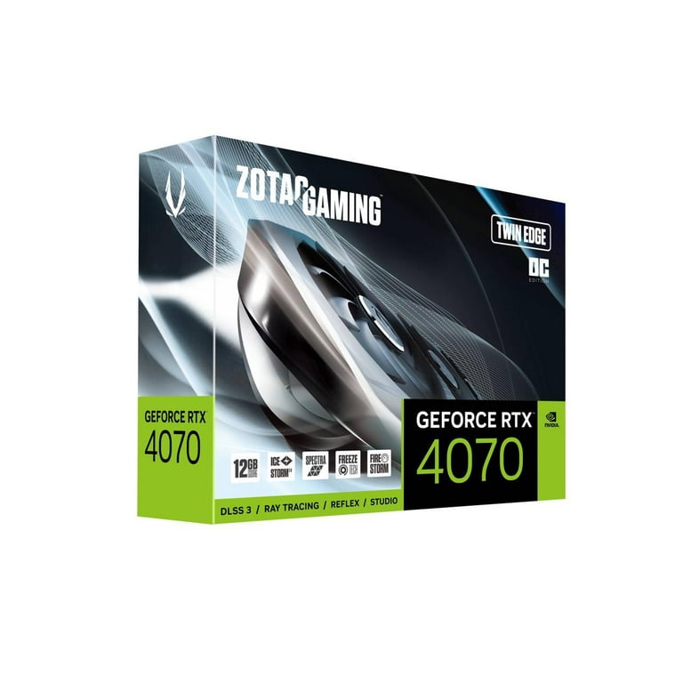 ZOTAC Twin Edge GeForce RTX 4070 12GB GDDR6 PCI Express 4.0 ATX