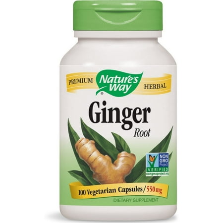 Nature's Way Ginger Root Capsules, 550 mg 100 ea
