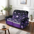 thumbnail image 7 of TSOVTHRID Purple Poppy Floral Print 6-Piece Loveseat Recliner Slipcover Stretch Recliner Sofa Cover with Side Pocket Couch Furniture Protector for Dogs, 7 of 7