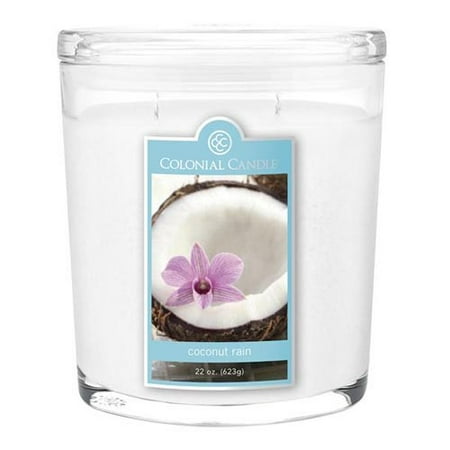 Colonial Candle Two-Wick 22 Oz. Oval Jar - Coconut Rain