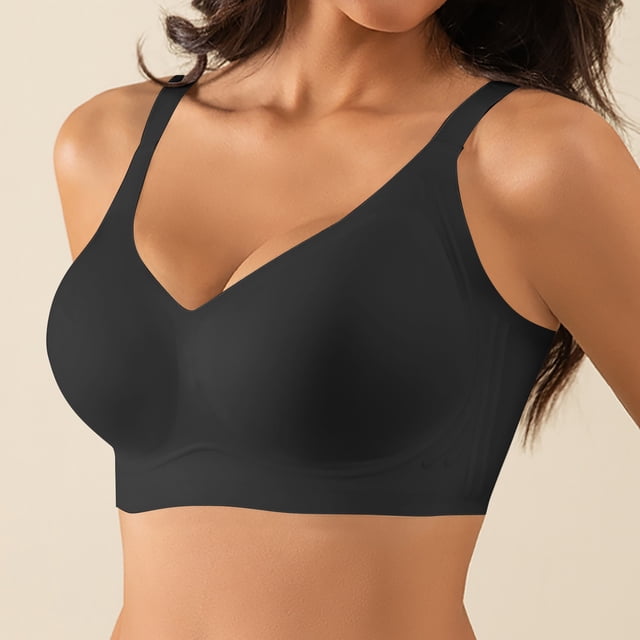 Seamless Jelly Strip Side Support Non Padded Underwire Bra For Comfortable Lift And Everyday Wear