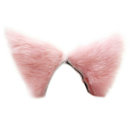 Party's Cat Long Fur Ears Hair Clip Multi-Colors