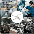 thumbnail image 3 of EXHUMKY 1Pcs Silver Rectangular Carbon Steel Drill Press Clamp for Drilling Machine Locking Clamping Workshop Use, 3 of 8