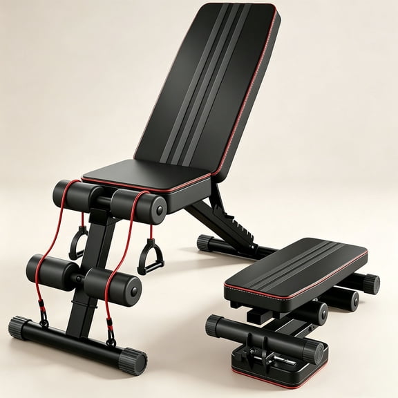 Adjustable Folding Weight Bench for Home Gym, 660 lbs Capacity Multi-Functional Workout Bench Sturdy Durable for Full Body