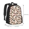 thumbnail image 3 of Daiia Funny Chicken Backpack for Men and Women -Durable Backpack Large Capacity, Water-Resistant Bag with Adjustable Straps and Laptop Compartment, 3 of 9