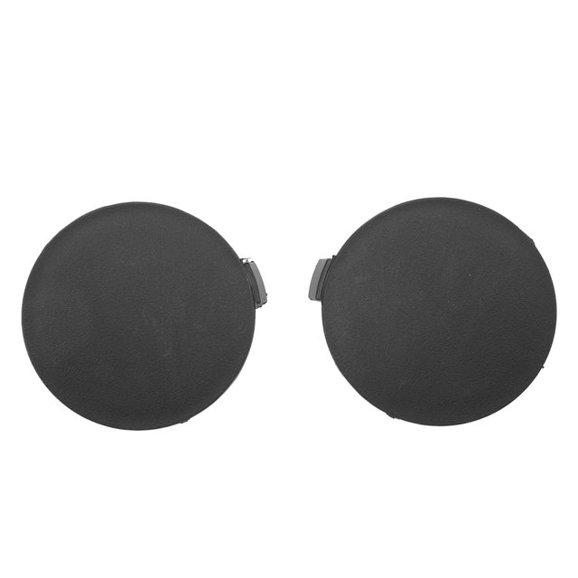 par de tapas de cubierta de gancho de remolque de parachoques delantero 53285 0R060 izquierda derecha negro apto para RAV4 2013 a 2015