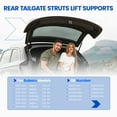 thumbnail image 3 of SPEEEDWOW 63269AJ00A Rear Tailgate Hatch Struts Shock Lift Support Gas Spring Fit for Subaru Legacy 2010-2014 Subaru Outback 2010-2014, 2 Pcs, 3 of 7