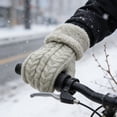 thumbnail image 4 of Winter Thermal Knitted For And Cold Weather Windproof Fleece Lined Touchscreen Compatible Hand Warmers, 4 of 8