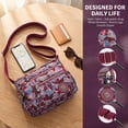 thumbnail image 5 of KXF Womens Nylon Crossbody Bag Waterproof Shoulder Purse Multi Pocket Tote Travel Messenger Bag, 5 of 8