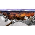 thumbnail image 3 of Drost, David 14x9 Black Modern Framed Museum Art Print Titled - Snowy Grand Canyon VII, 3 of 5