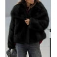 thumbnail image 5 of PRETTYGARDEN Womens Winter Coats Trendy Long Sleeve Furry Faux Fur Jackets Button Lapel Warm Fall Outwear with Pockets, 5 of 9