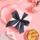 thumbnail image 5 of Cinta De Poliéster 1Pcs 5m Threaded Glitter Ribbon Chiffon Crinkle Satin Bow for Gift Box Bouquet Wedding Card Decoration in Black JASKFLY, 5 of 9