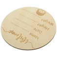 thumbnail image 2 of 3 Pieces Welcome Birth Wooden Sign Basswood Plywood Newborn, 2 of 8