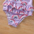 thumbnail image 4 of IROINNID Toddler Baby One-piece Sling Swimsuit Swimwear Summer Sleeveless Soild Printed Bathing Suit, 4 of 7