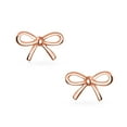 thumbnail image 2 of Bling Jewelry Womens Dainty Ribbon Bow Stud Earrings Gold Plated .925 Sterling Silver, 2 of 6
