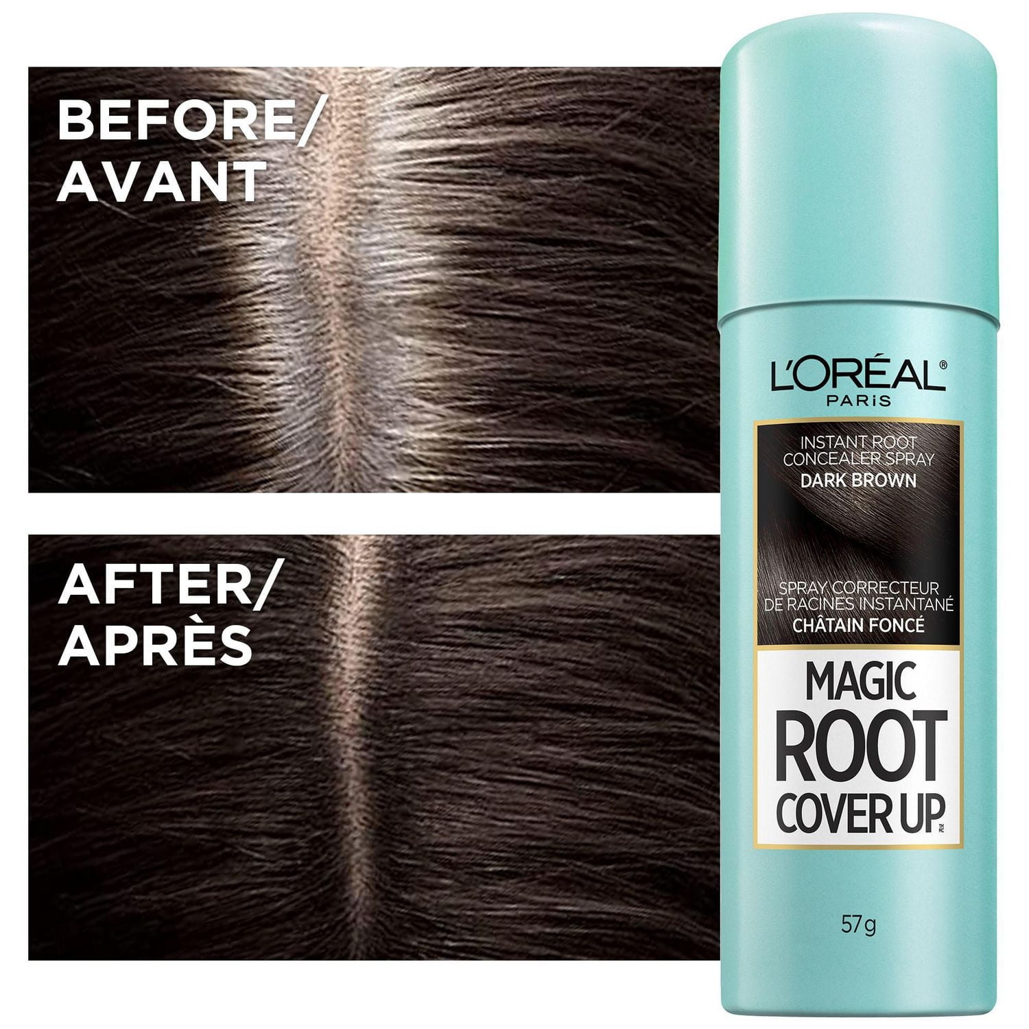 L'Oréal Paris Magic Root Cover Up, Temporary Hair Dye, 100% Grey Coverage, 1 unit