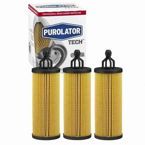 3 pc Purolator TECH TL36296 Engine Oil Filters for 100010 2100010 4100010 61810010 68191349AA 68191349AB 68191349AC 710 94010 CF6296 CH11665 COC11665 EU2J-6708-DA G0010 G0010XL LF697 M10040 M1009