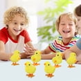 thumbnail image 2 of 12 Uds. De juguetes para pollitos de cuerda, saltando, lindos pollitos pequeños, pollo de peluche, juguete para caminar, pollitos de peluche para niños, bolsas de regalos, recuerdos de fiesta, 2 of 6