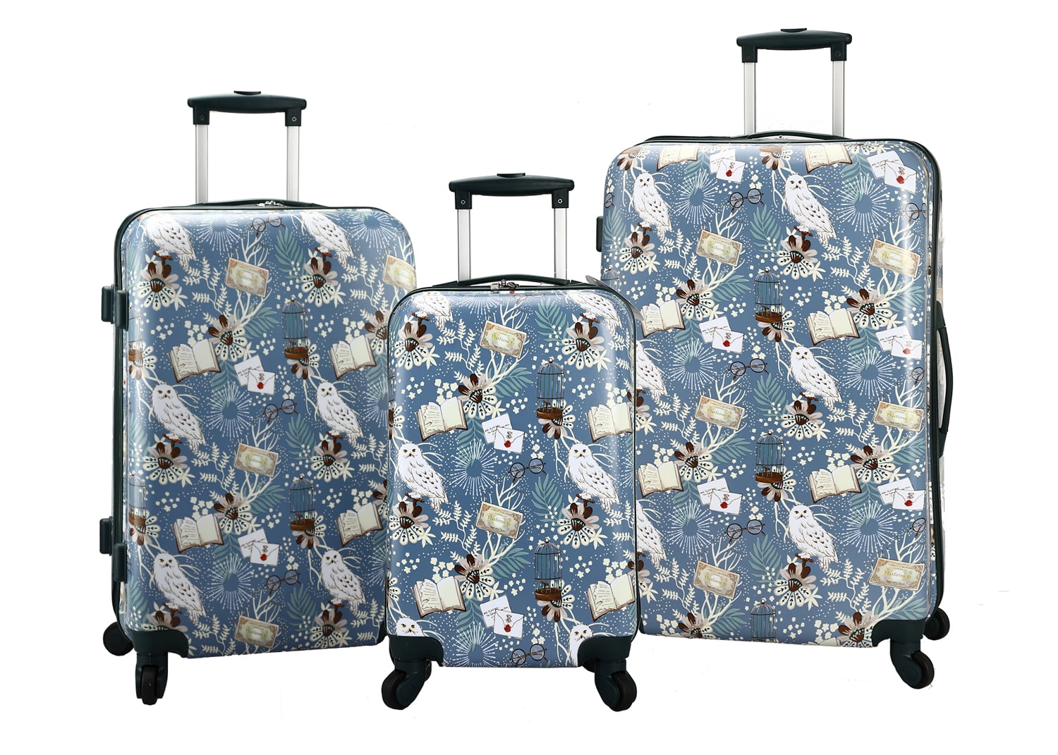 Harry Potter 3-Piece 4-Wheel Luggage Set - Walmart.com