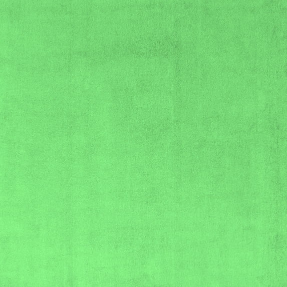Ahgly Company Indoor Square Solid Emerald Green Modern Area Rugs, 3' Square