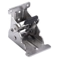 thumbnail image 1 of Soporte plegable, bisagra de bloqueo automático, Hardware fácil de instalar, pata de mesa, soporte plegable, soporte de extensión de bloqueo para muebles de escritorio Freno doble plateado, 1 of 8