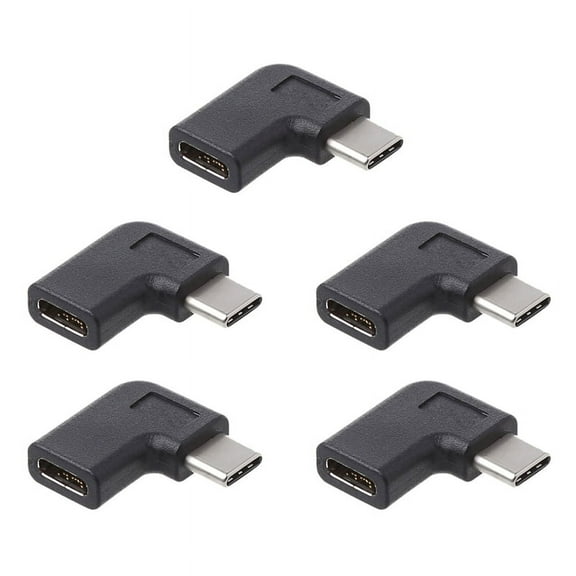 5X 90 Degree Right Angle USB 3.1 Type C Male to Female USB-C Converter Adapter