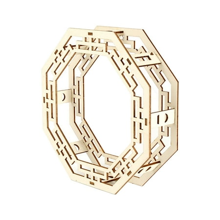 

BYDOT Durable Lantern Framework Wood Lantern Parent-child Activities Diy Homemade Wood Lantern Frame Holiday Decorations