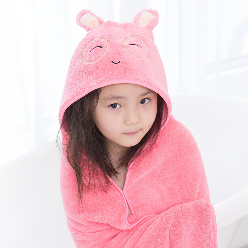 Liveday Premium Hooded Towel Kids Soft Comfortable Absorbent Bathrobe