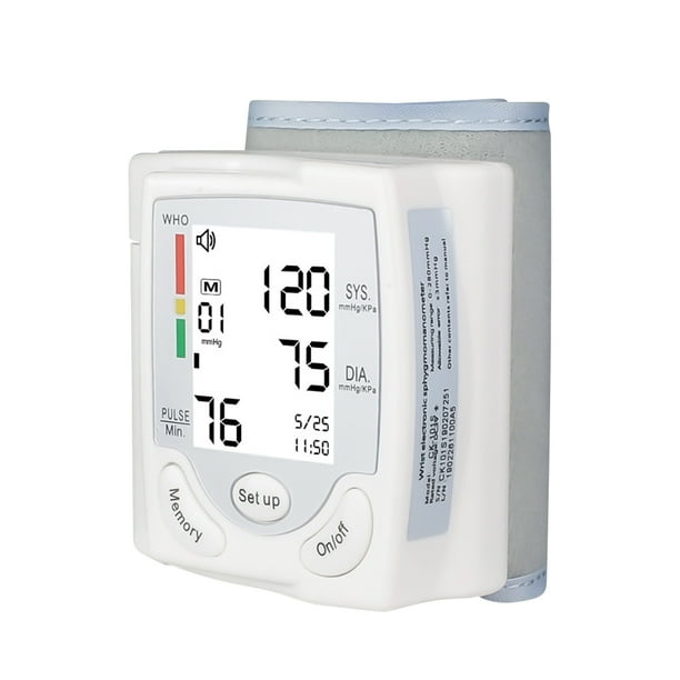 Electronic Wrist Measure with Speaker Automatic Sphygmomanometer Heart