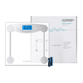 thumbnail image 2 of Bascula Corporal Digital Hasta 180kg Vidrio Templado Human Blanco, 2 of 5