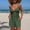 Green, variant on Tankinis for Women Plus Size Full Coverage Swimwear Solid Summer Black Bathing Suits for Women L