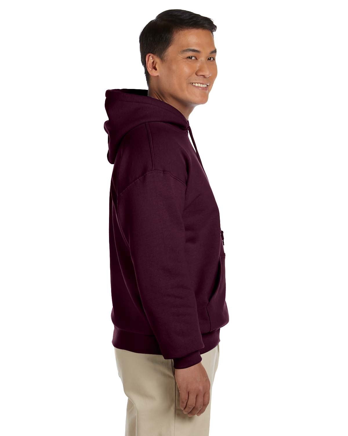 Gildan Heavy Blend Hooded Pullover Sweatshirt – 50/50 Cotton-Poly, 7.75 Oz (Large, Orange) - View #10