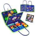 thumbnail image 1 of Juguete sensorial de viaje para niños pequeños Busy Board Freebear, dinosaurio, 1 of 6
