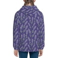 thumbnail image 6 of Kdxio Lavender Flowers Pattern Kids Boys Girls Zip Up Hoodie 3D Printed Hooded Sweatshirt Hoody Coat with Pocket 7-12 Y-Medium, 6 of 6