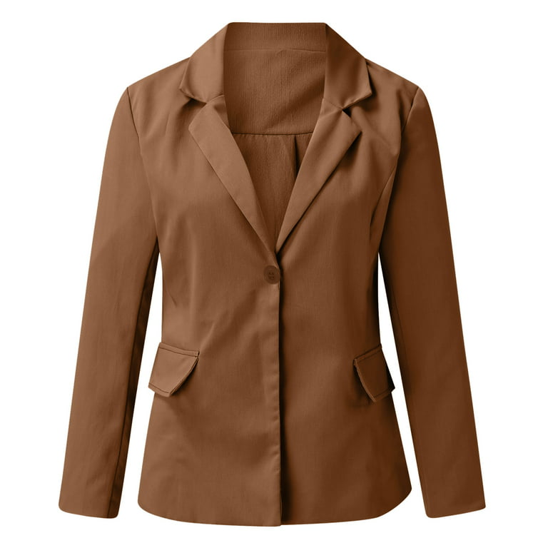 kpoplk Blazer Jackets for Women Plus Size Business Casual Long Blazers Work  Office Open Front Long Sleeve Tops Cardigan Coats Tops(Hot Pink,L)