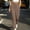 Brown, variant on Women's Elastic-Waist Straight-Leg Pants, Neat Drawstring, Tiered Hem Stitching and Textured Details for Quick Casual Errands White S