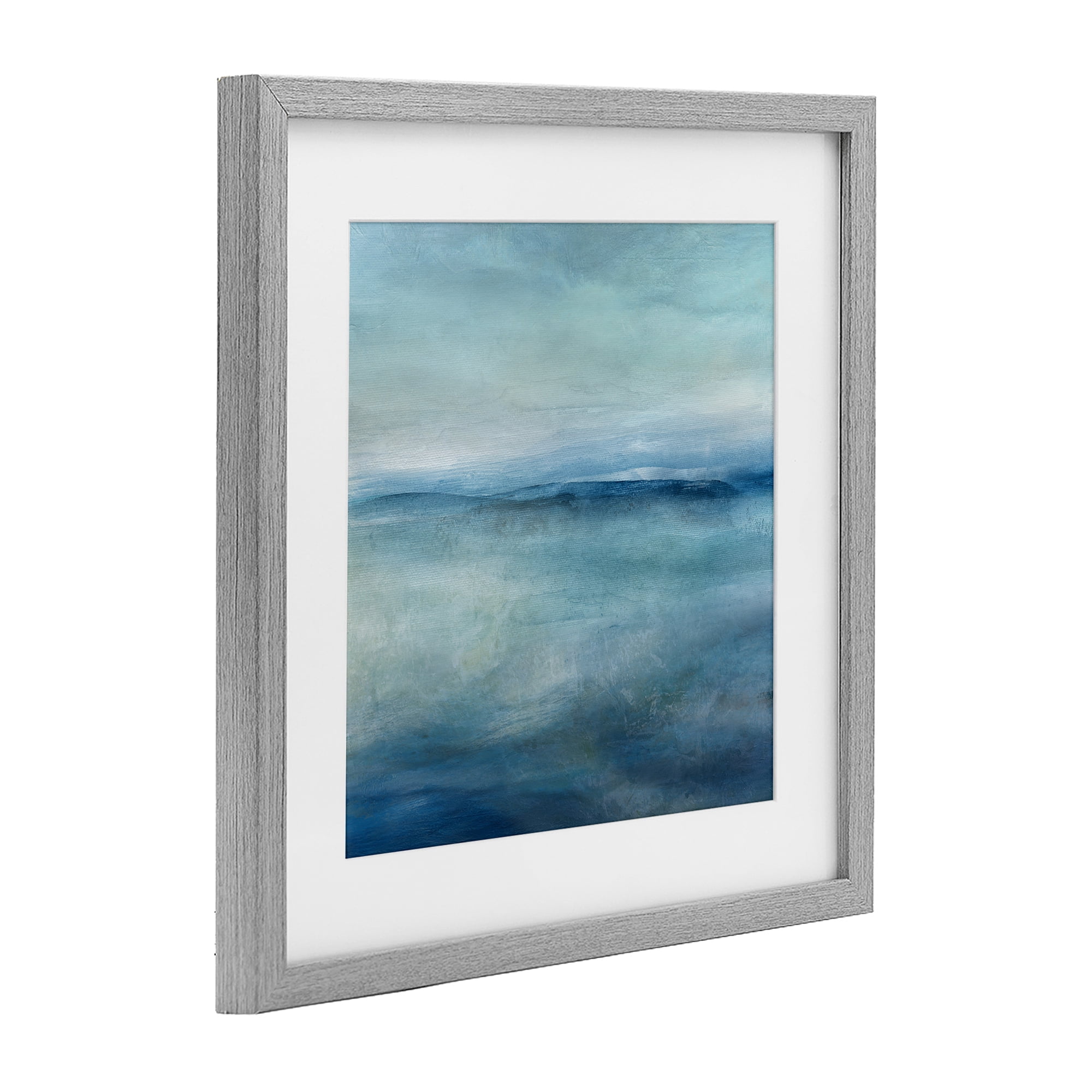 Stupell Industries Misty Blue Coastal Horizon Gray Framed Print Under Glass, design by Carol Robinson