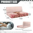 thumbnail image 7 of Yuyamidu Highland Cow RV Dinette Cushion Covers 2 Piece Pink Rose RV Dinette Cushion Slipcover Valentine's Day Camper Couch Covers Heart Furniture Protector for RV Camper, 7 of 7