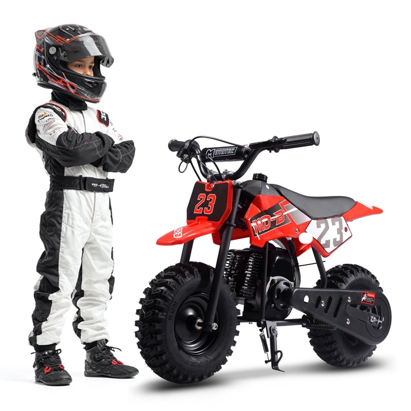 SAY YEAH Kids Mini Bike,Stable 50cc Dirt bike for Beginner,38*27*22in,Red